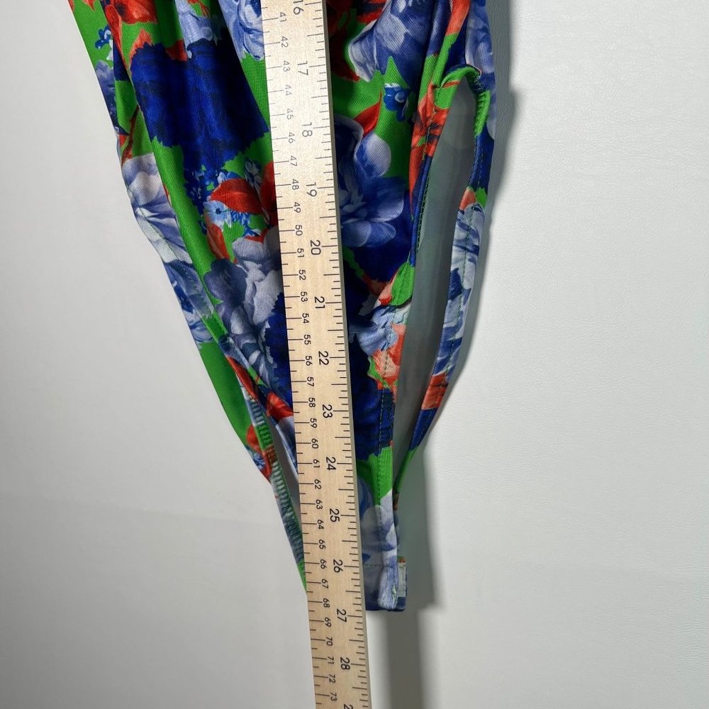 NWT ZARA Floral Asymmetrical One Shoulder Bodysuit SMALL 0264/453 - Picture 6 of 16
